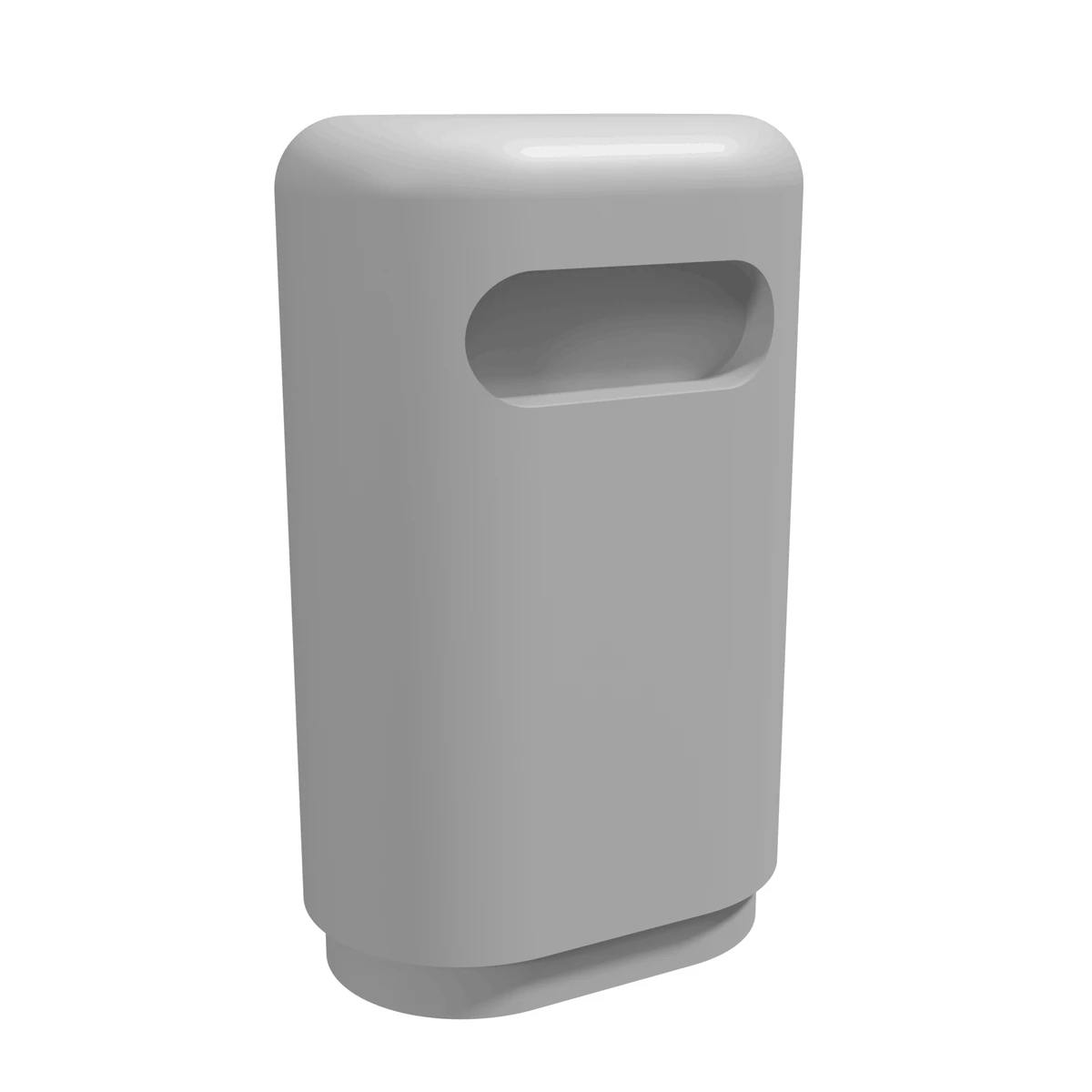 Station Waste Bin, Modern Oval, O Scale