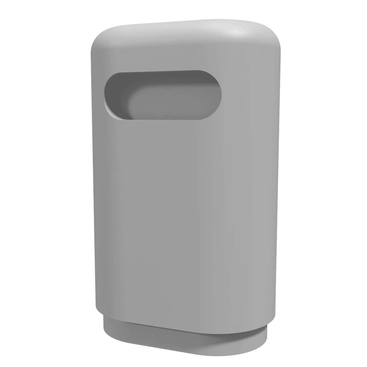 Station Waste Bin, Modern Oval (set of 10) front view