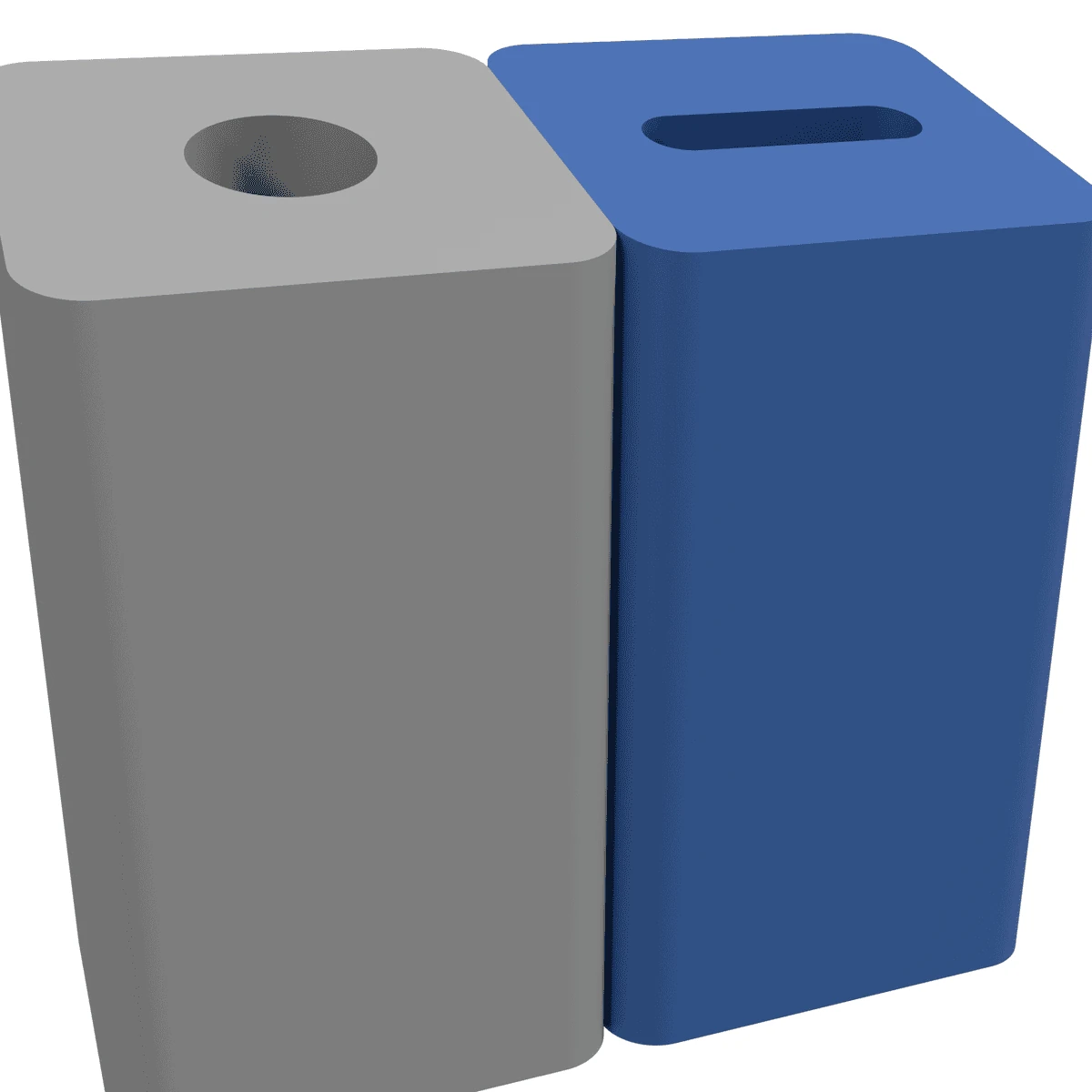 Station Waste Bin, Recycle Duo (set of 10) detail view