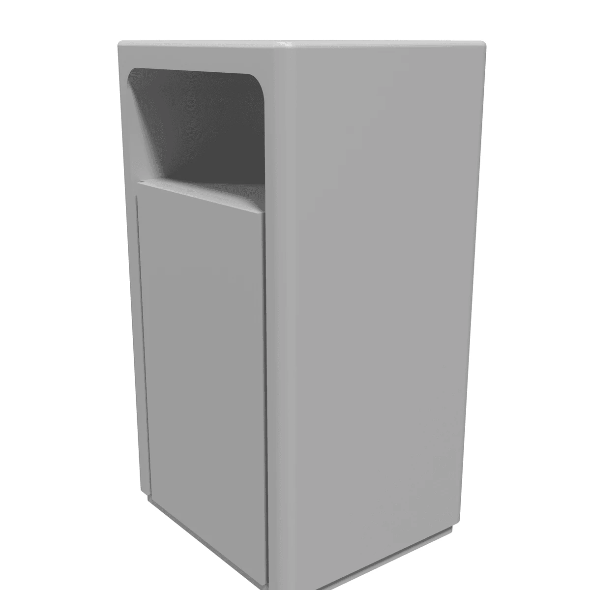 Station Waste Bin, Modern Square (set of 10)