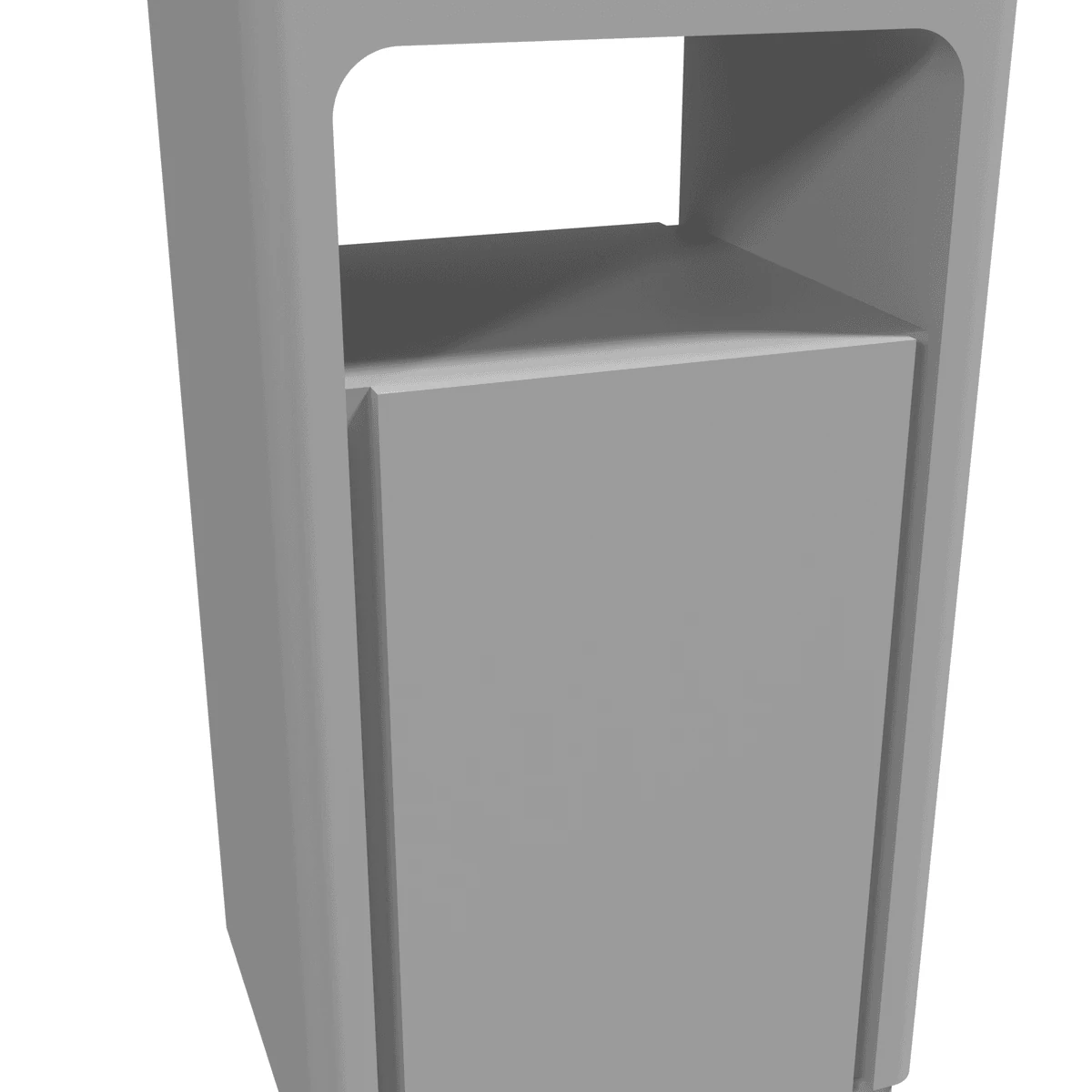 Station Waste Bin, Modern Square (set of 10) detail view