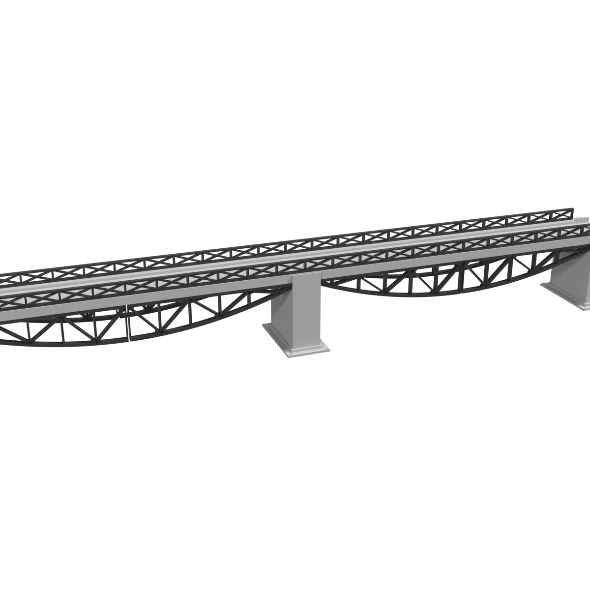 Fishbelly Bridge 720 mm, Single Track detail view