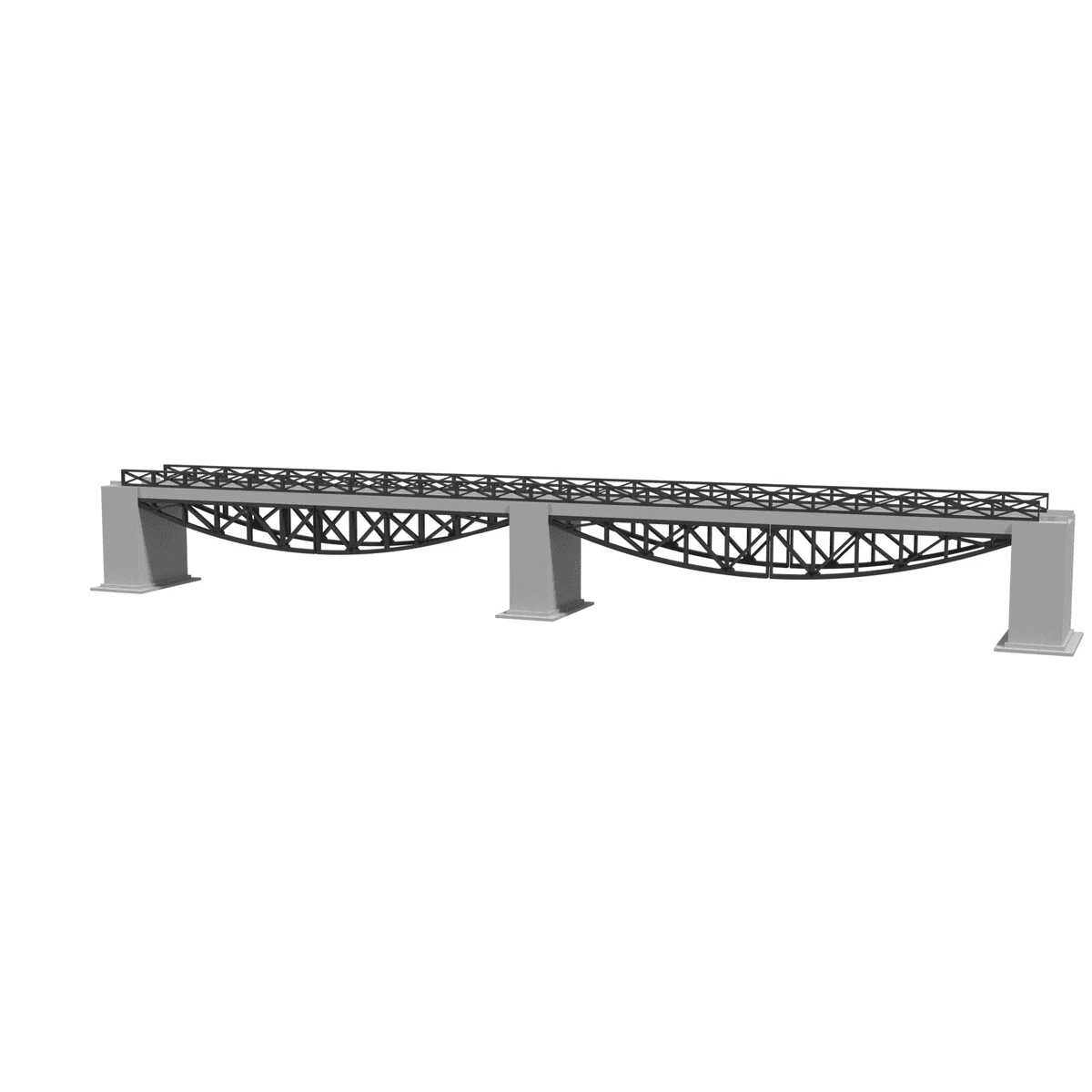 Fishbelly Bridge 720 mm, Single Track front view