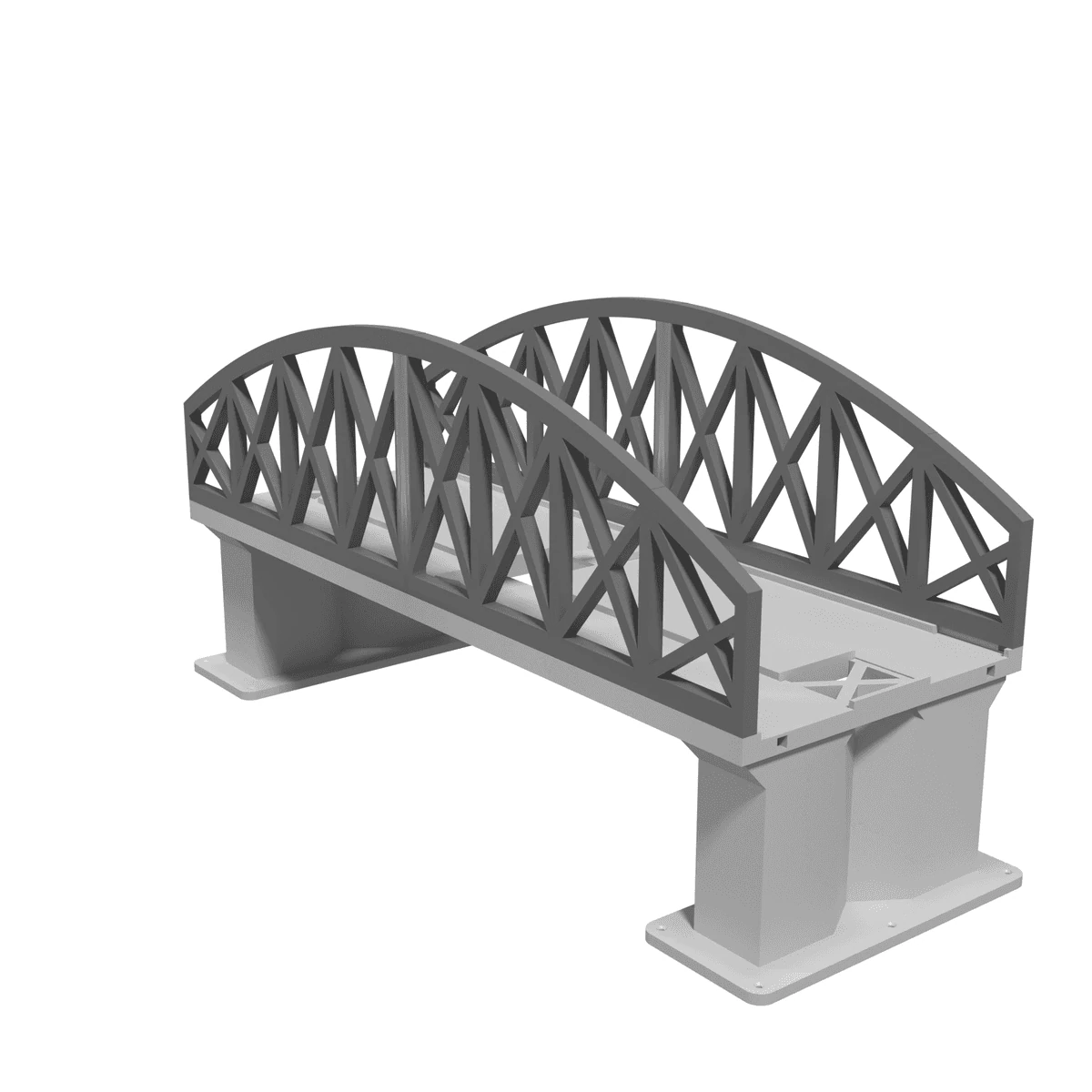 Bridge on X-Brace pillars