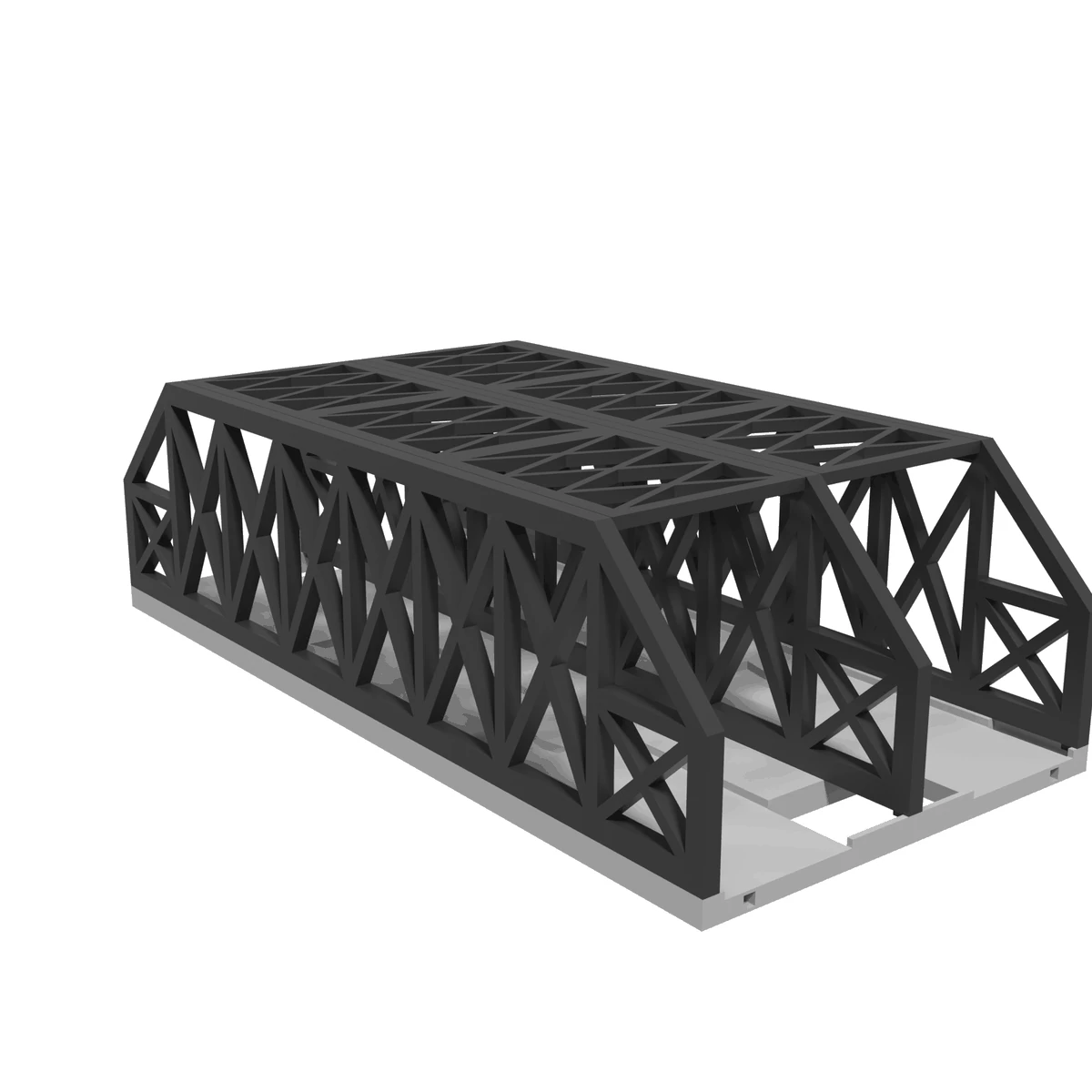 Modular Bridge, X-Beam Dual Track 13.5 in, for Bachmann E-Z Track