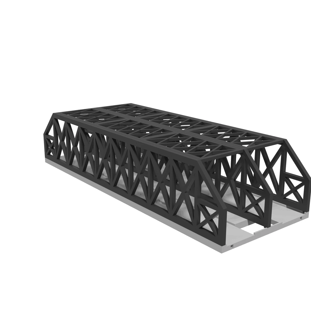 Modular Bridge, X-Beam Dual Track 18 in, for Bachmann E-Z Track