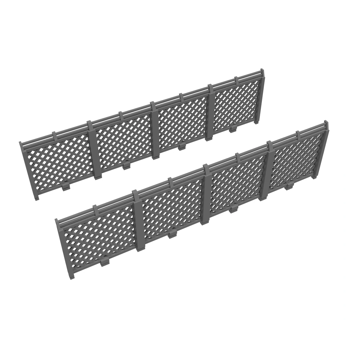 Diamond Fence with Barbed Wire, O Scale