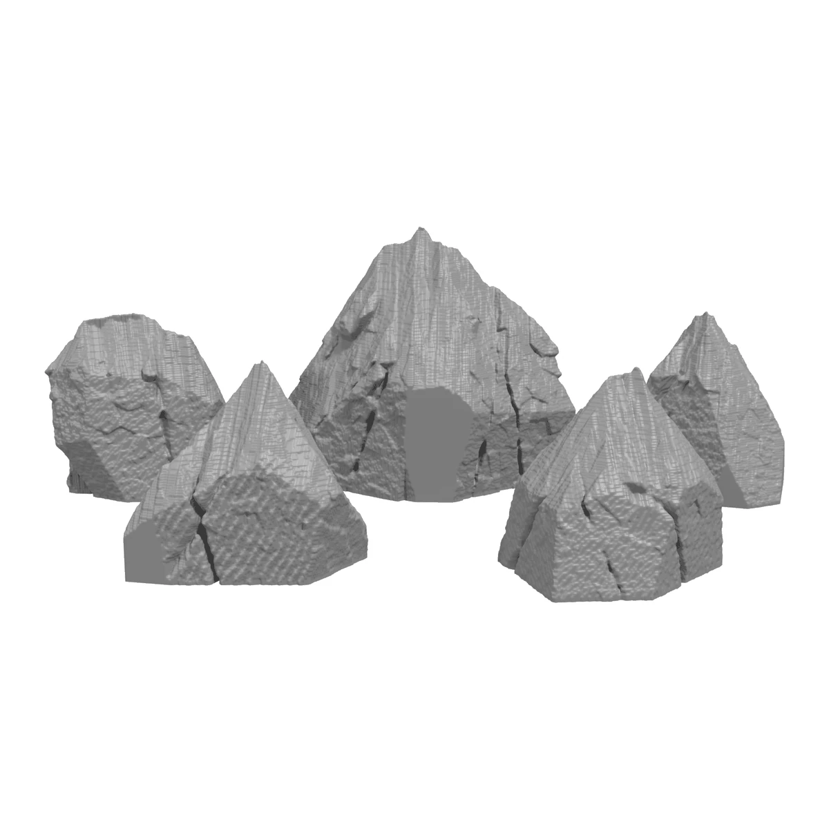 Granite Rocks, H0 front view