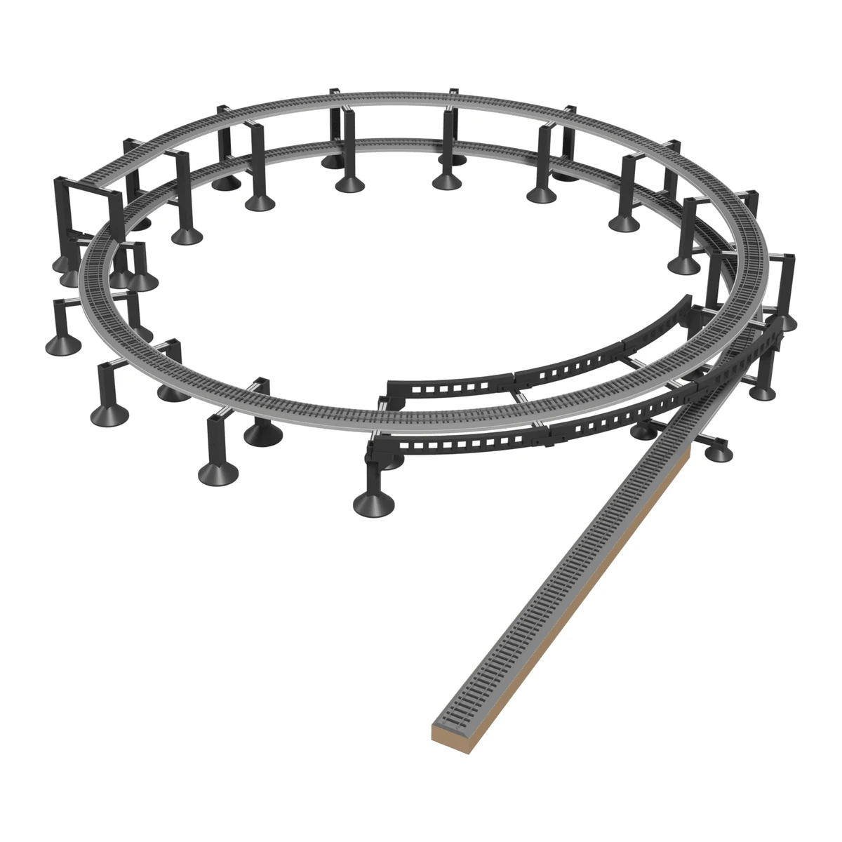 Helix Tower, Single Track R22, 1.5 Turns, for Bachmann E-Z Track