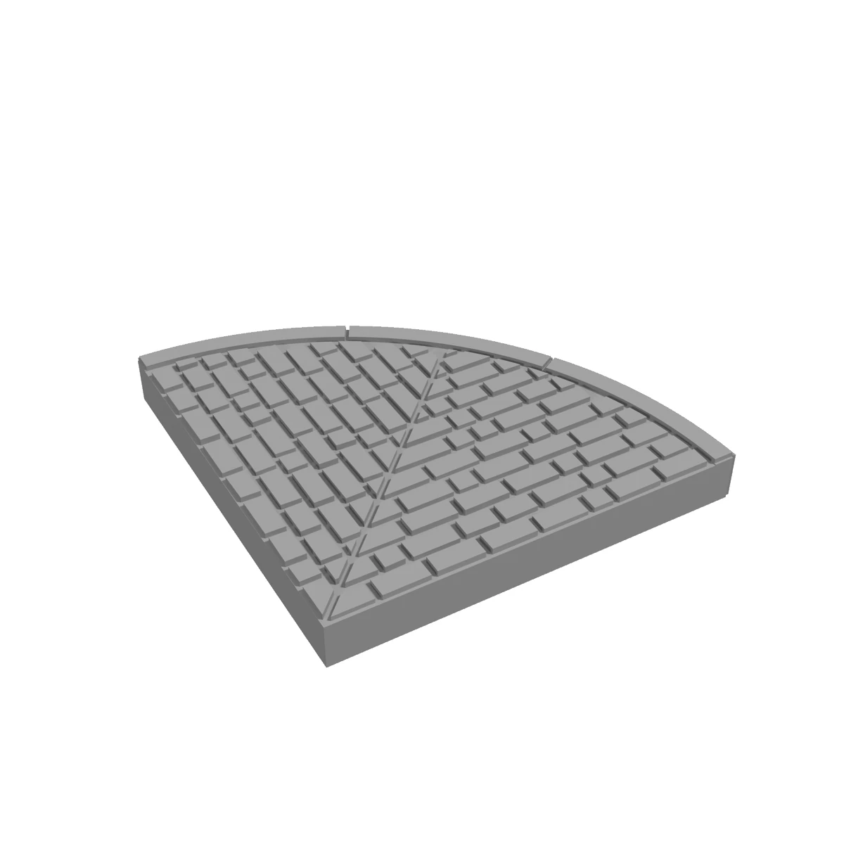 Pavement with Curb detail view