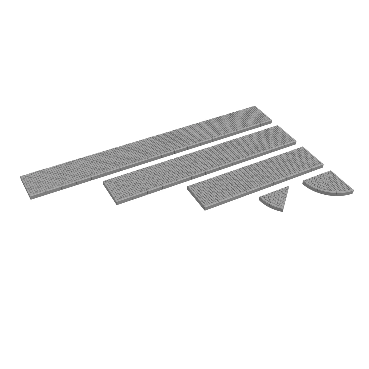 Pavement with Curb pieces view
