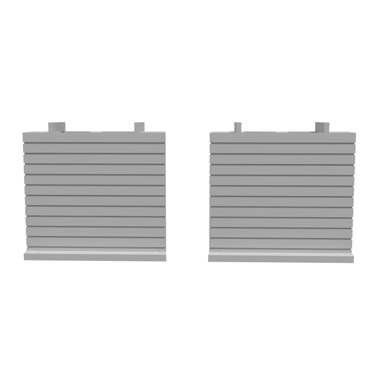 Bridge Pier - Curved Single Track Flush, for Bachmann E-Z Track (set of 2) front view
