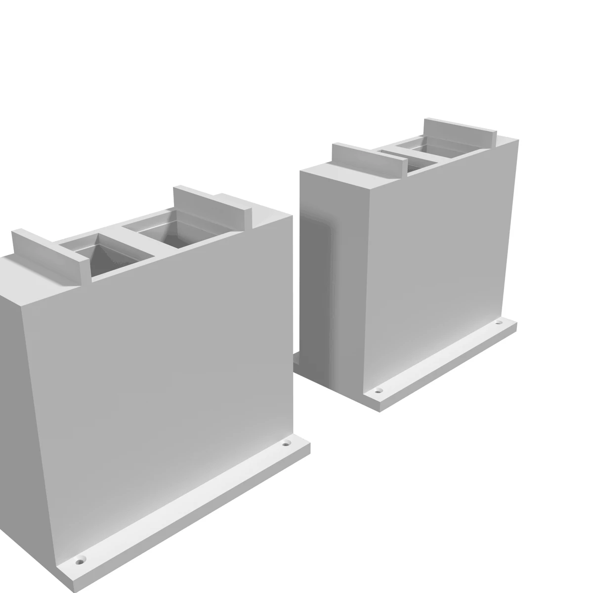 Bridge Pier - Single Track Flush, for Bachmann E-Z Track (set of 2) detail view