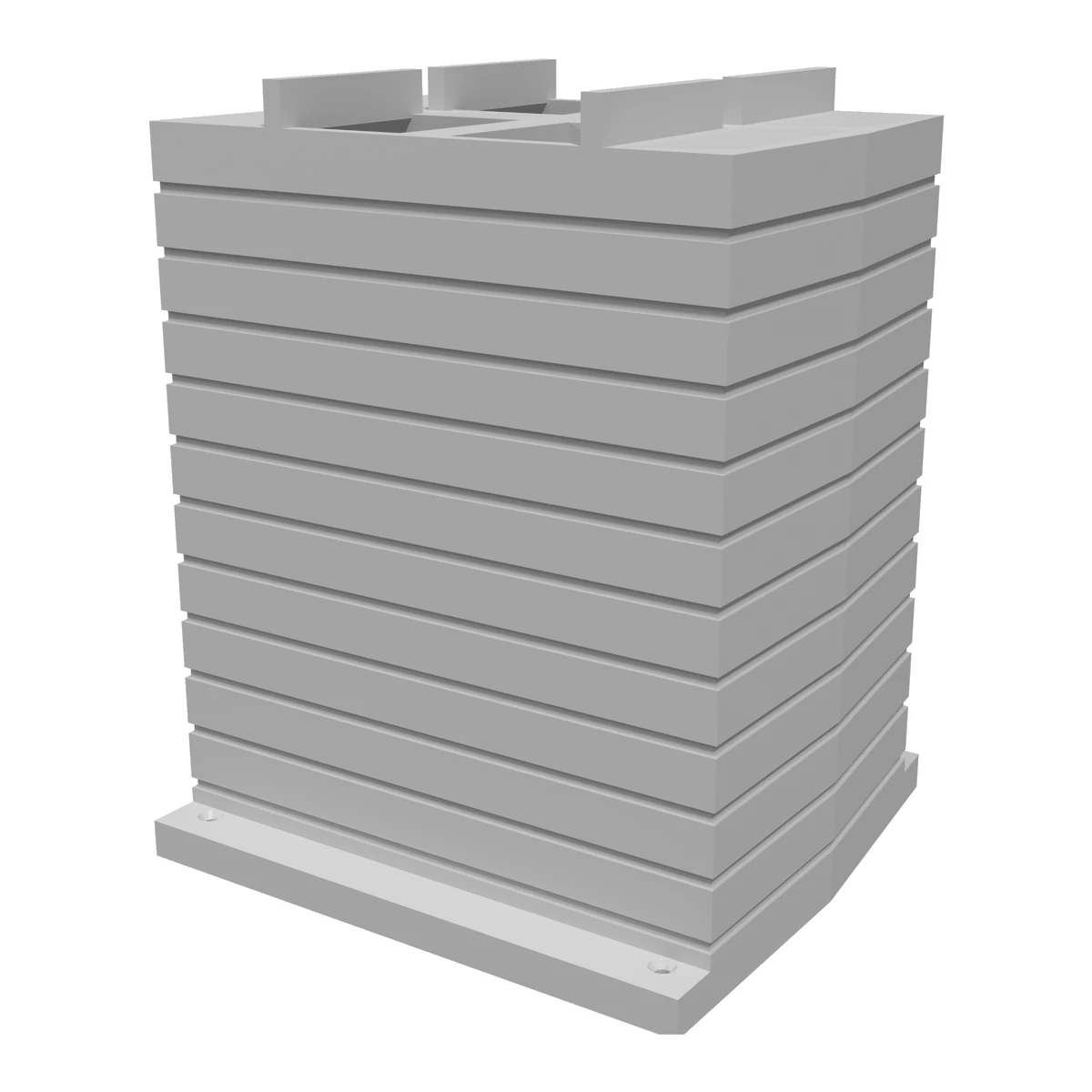 Bridge Pier - Curved Center Pillar, N Scale for Kato Unitrack R381