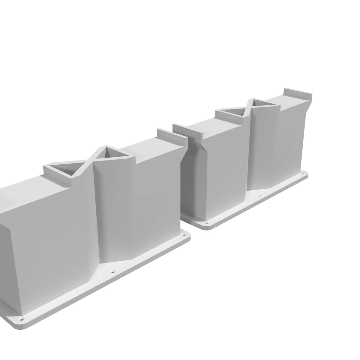 Bridge Pillars - Dual Track X-Brace, for Bachmann E-Z Track (set of 2) detail view