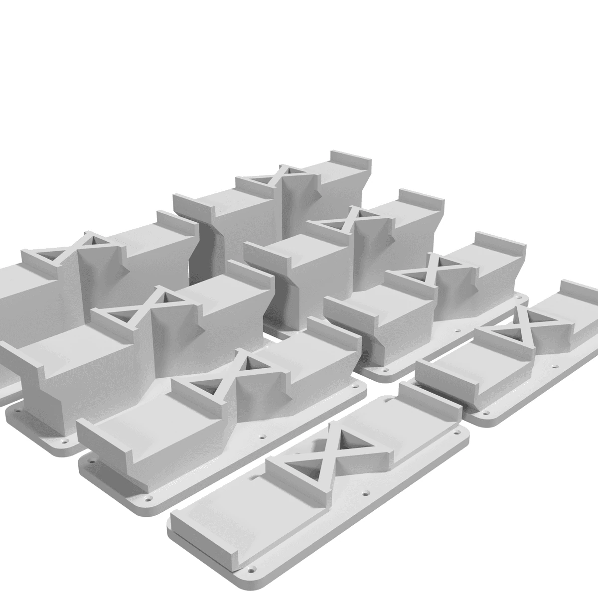 Pillar - Dual Track, X-Brace, Up & Down Set (26 pieces) plate1-detail view