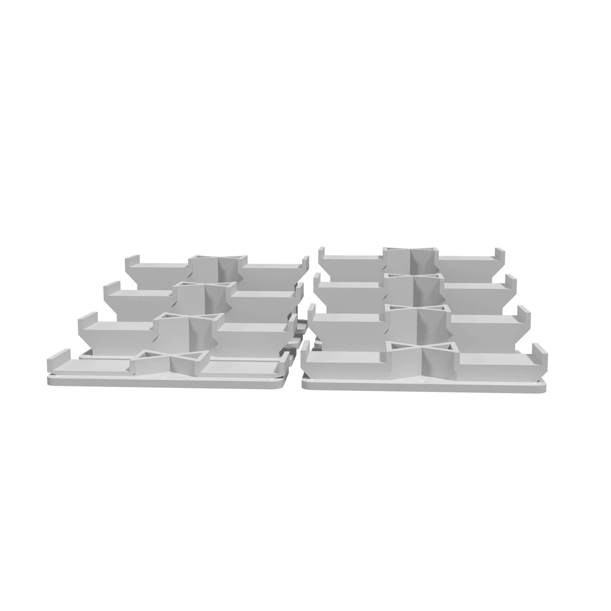 Pillar - Dual Track, X-Brace, Up & Down Set (26 pieces) plate1-front view