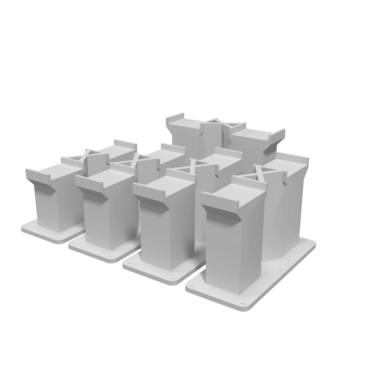 Pillar - Dual Track, X-Brace, Up & Down Set (26 pieces) plate2-hero view