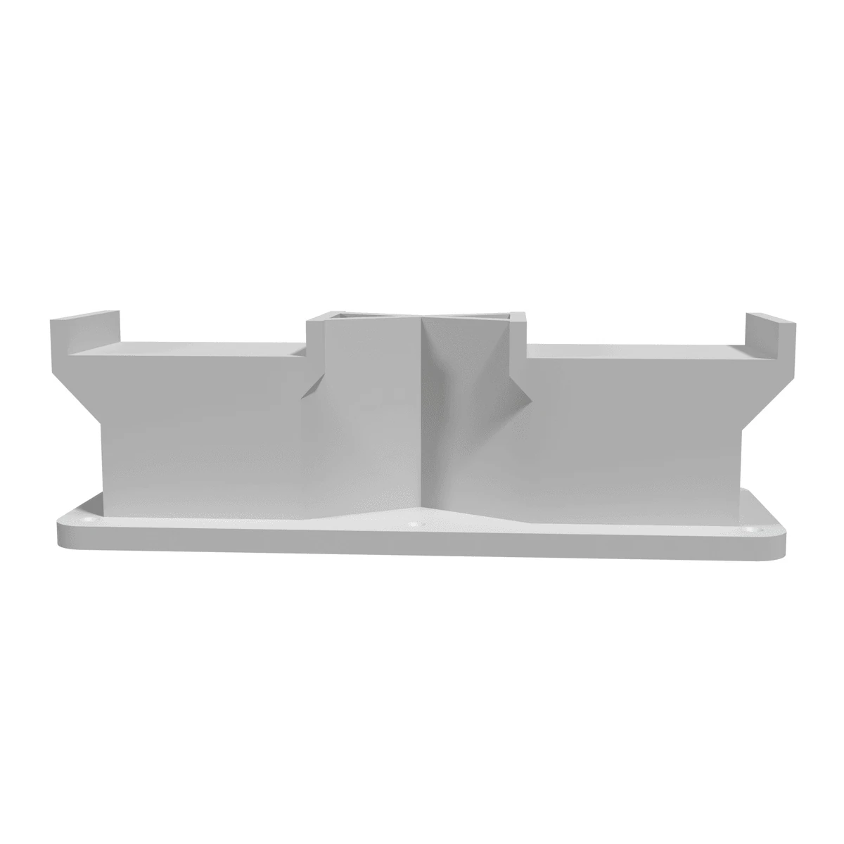 Pillar - Dual Track, X-Brace front view