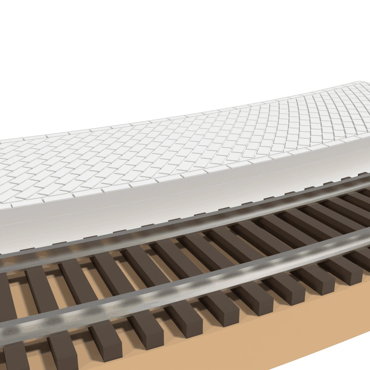 Modular Platform, Curved 18 in, for Atlas Snap Track detail view