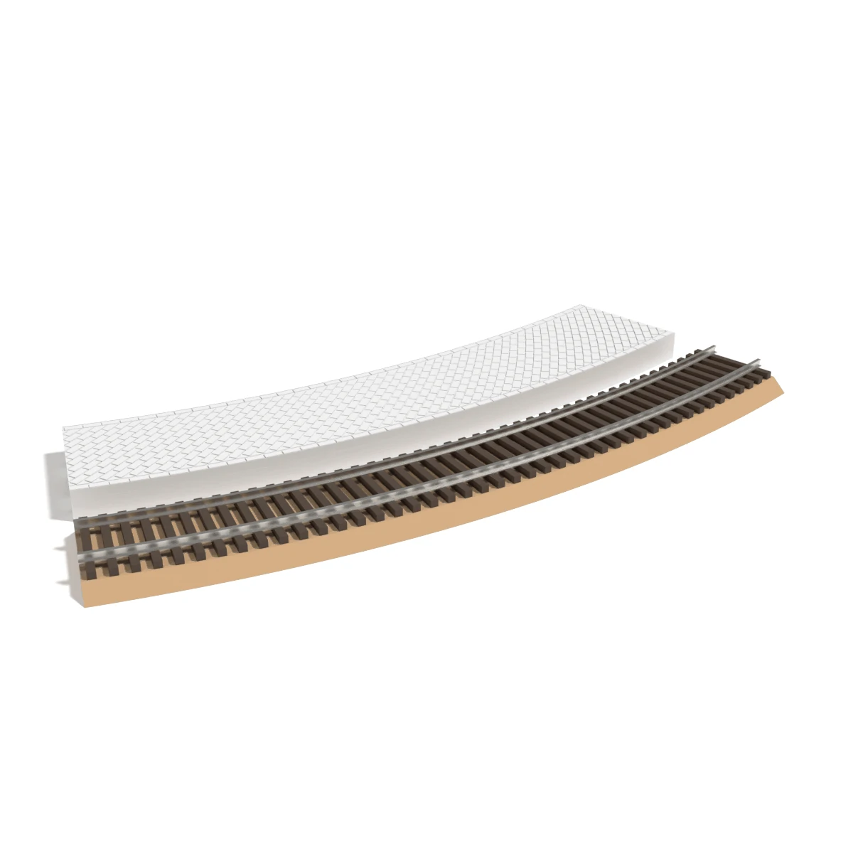 Modular Platform, Curved 18 in, for Atlas Snap Track