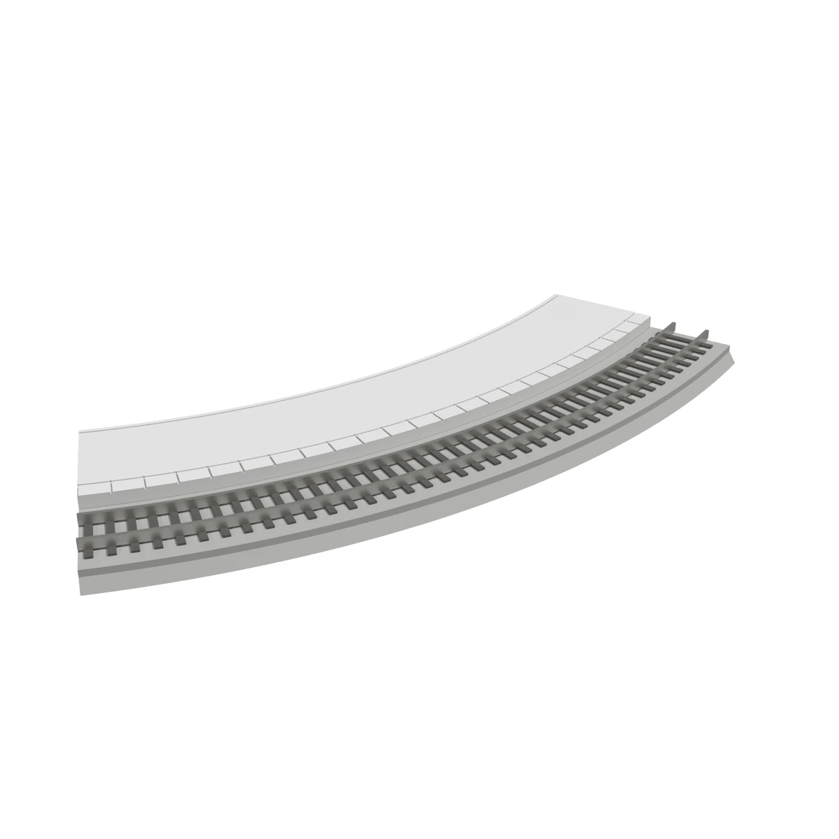 Modular Platform, Curved R216 Inner, N Scale, for Kato Unitrack