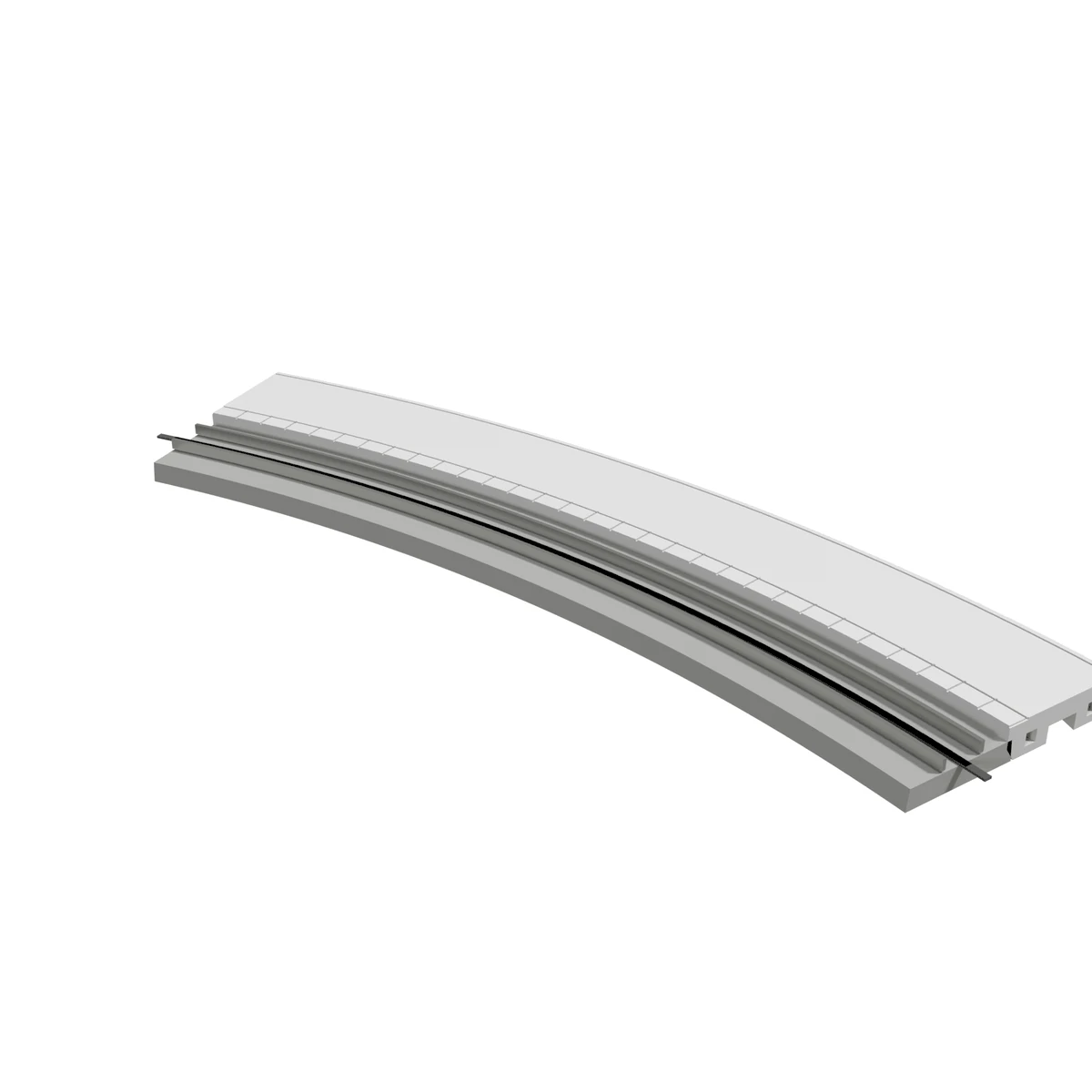 Modular Platform, Curved R381 Outer, N Scale, for Kato Unitrack