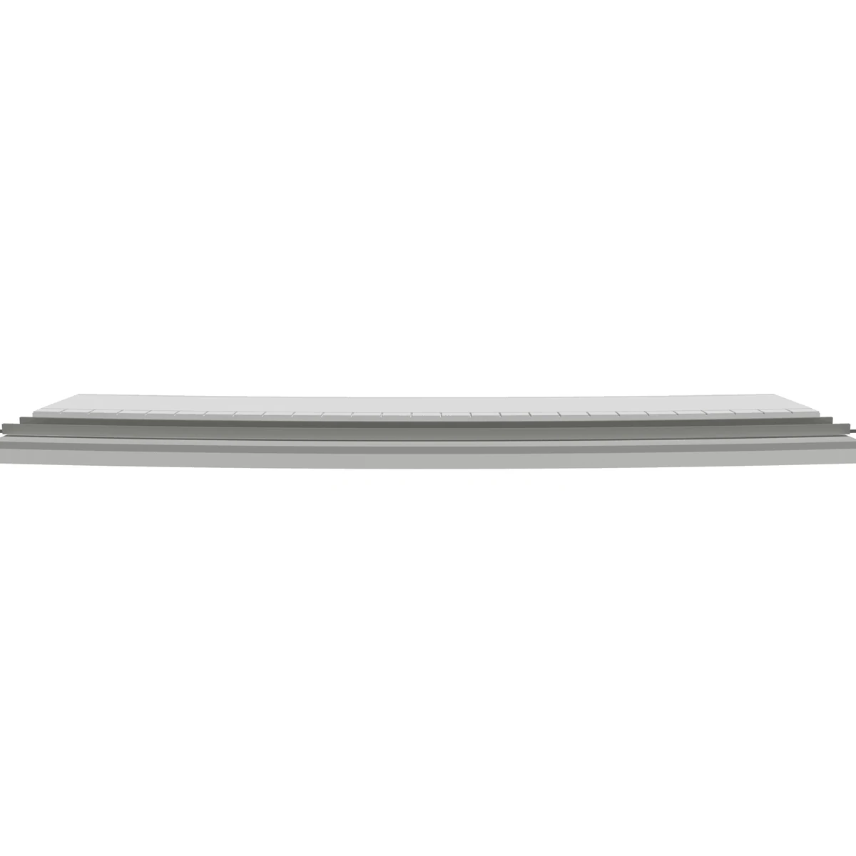 Modular Platform, Curved R718 Inner, N Scale, for Kato Unitrack front view
