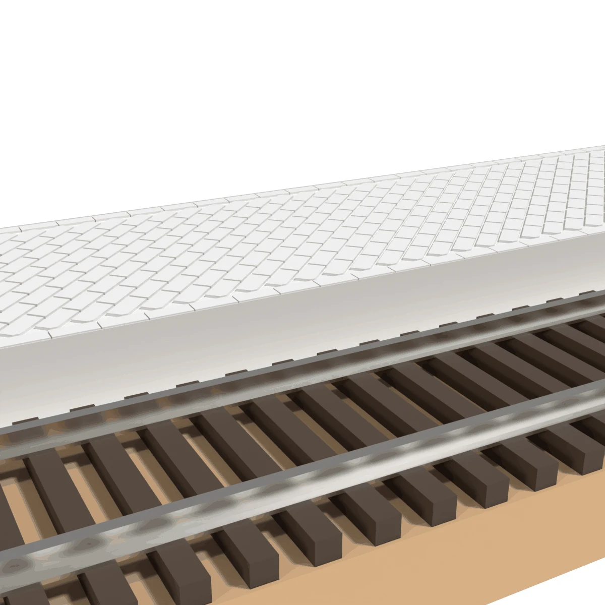 Modular Platform, Straight 9 in, for Atlas Snap Track detail view