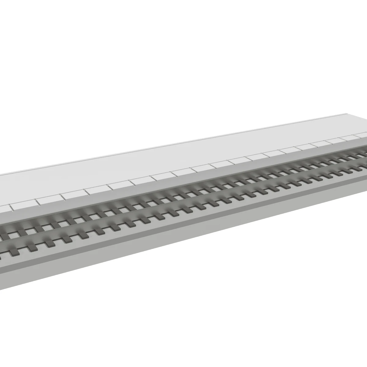 Modular Platform, Straight 186 mm, N Scale, for Kato Unitrack detail view