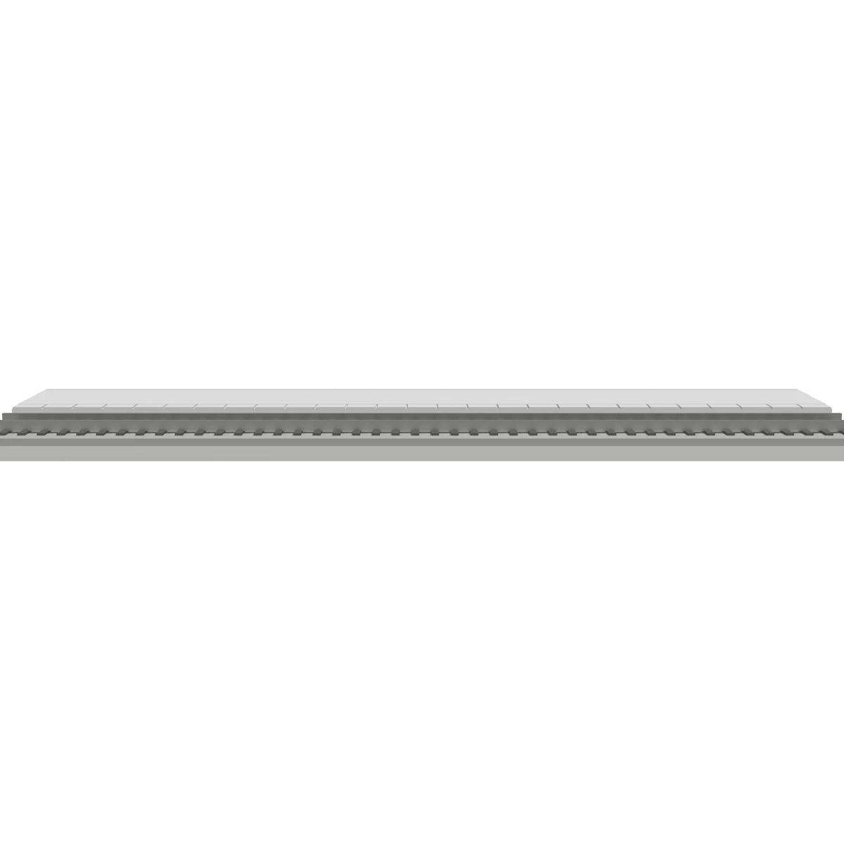 Modular Platform, Straight 186 mm, N Scale, for Kato Unitrack front view