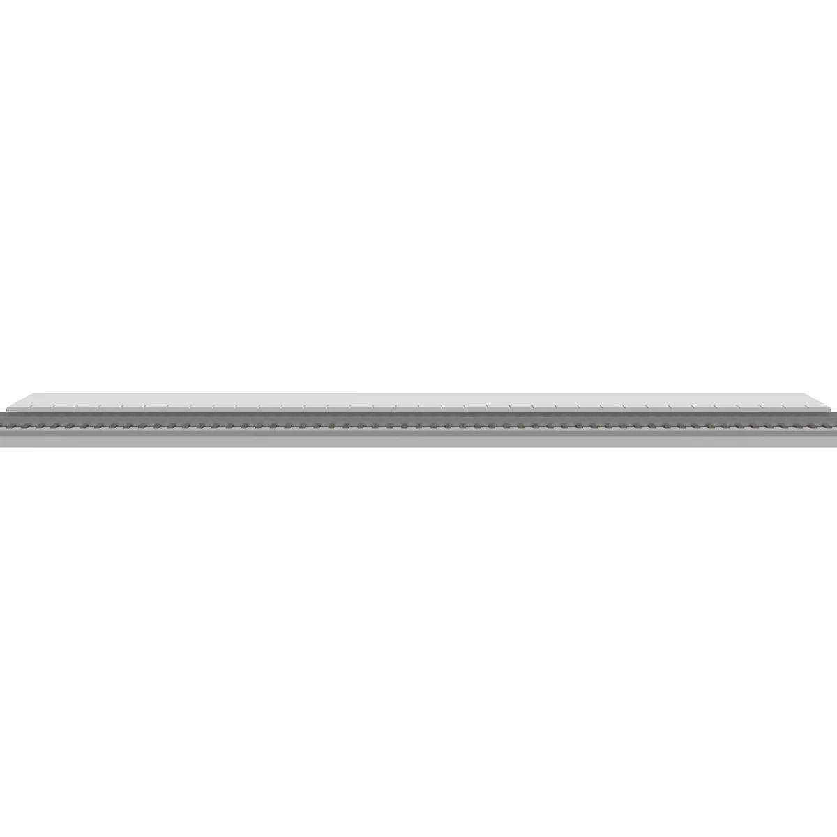 Modular Platform, Straight 248 mm, N Scale, for Kato Unitrack front view