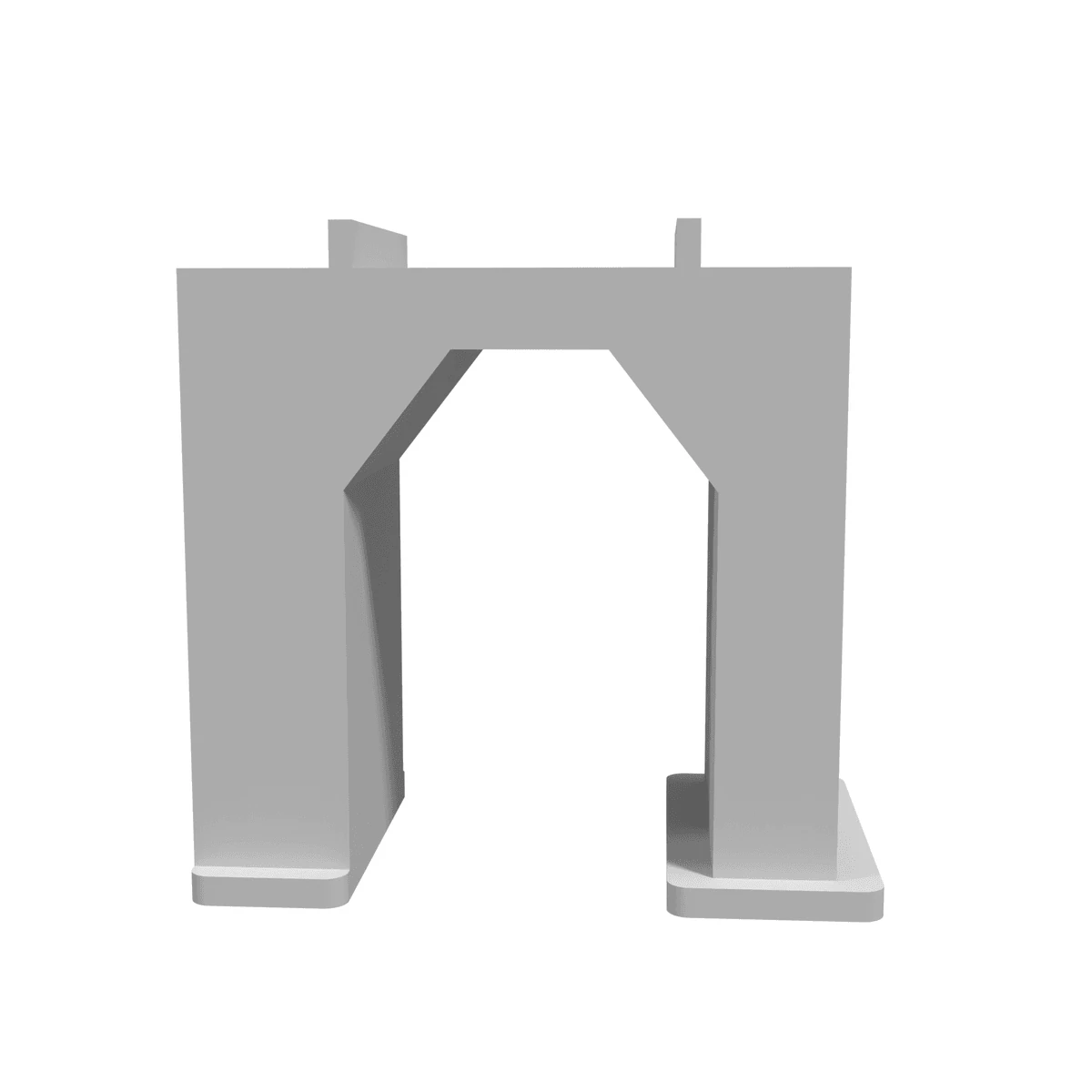 Portal Pier - Single Track front view
