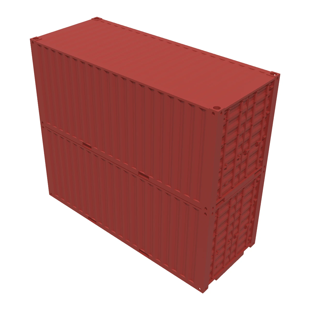 Shipping Containers, O Scale side view