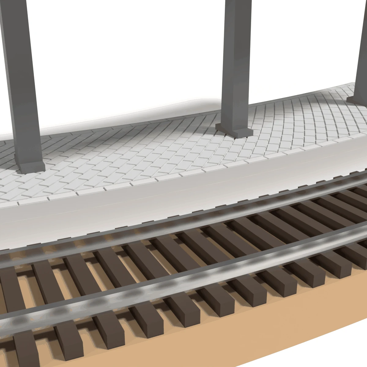 Modular Station, Curved 18 in, for Atlas Snap Track detail view
