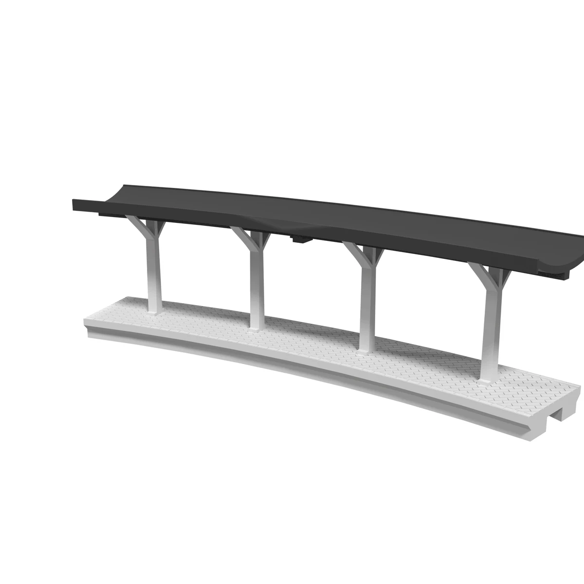 Modular Station, Curved 22 in Outer, for Bachmann E-Z Track