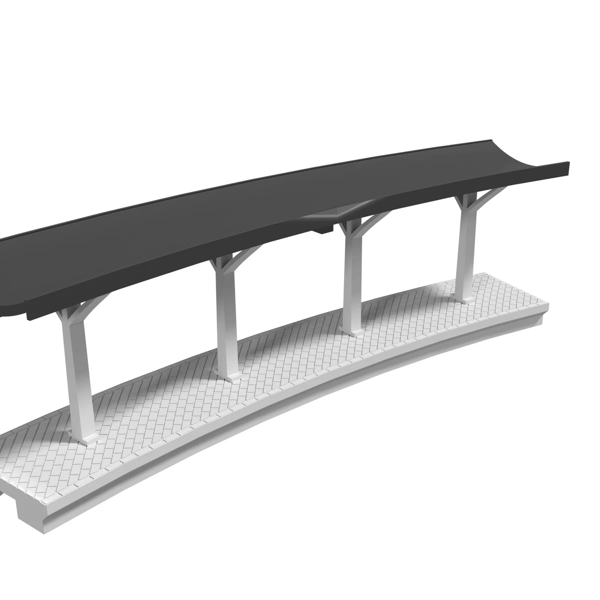 Modular Station, Curved 22 in Outer, for Bachmann E-Z Track detail view