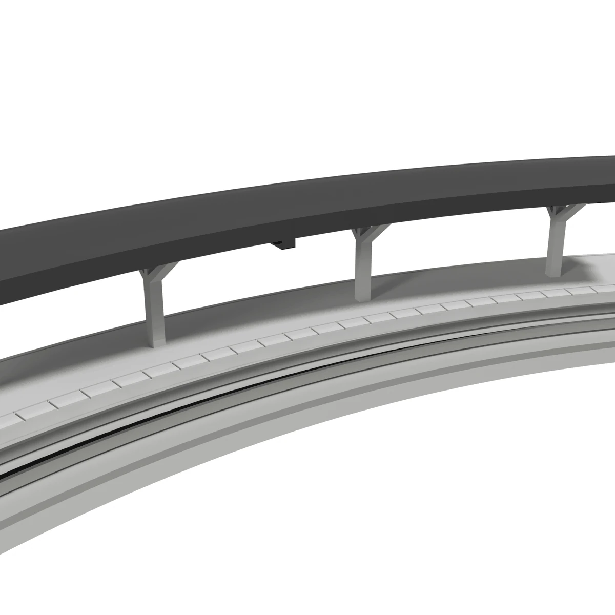 Modular Station, Curved R249 Outer, N Scale, for Kato Unitrack detail view
