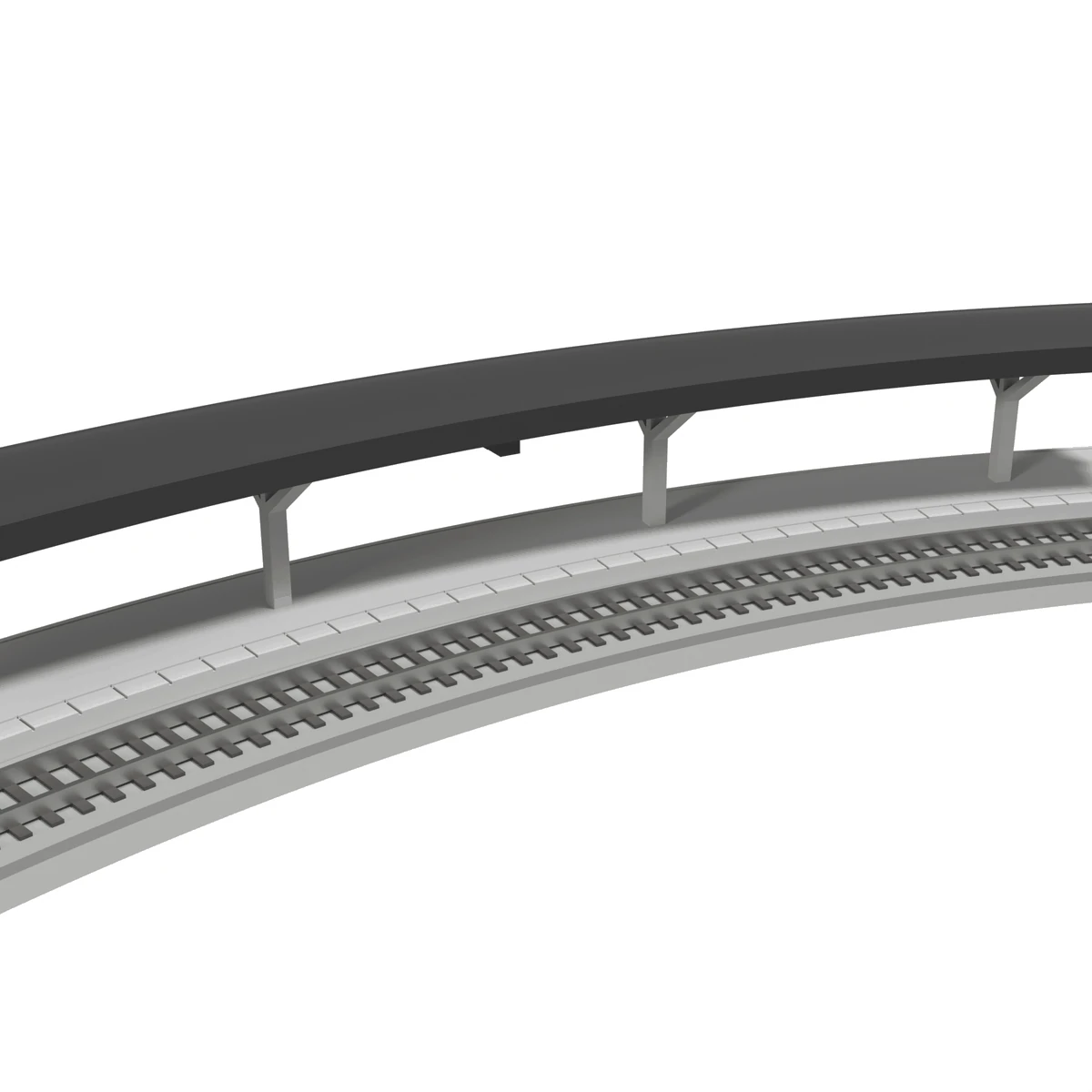 Modular Station, Curved R315 Outer, N Scale, for Kato Unitrack detail view