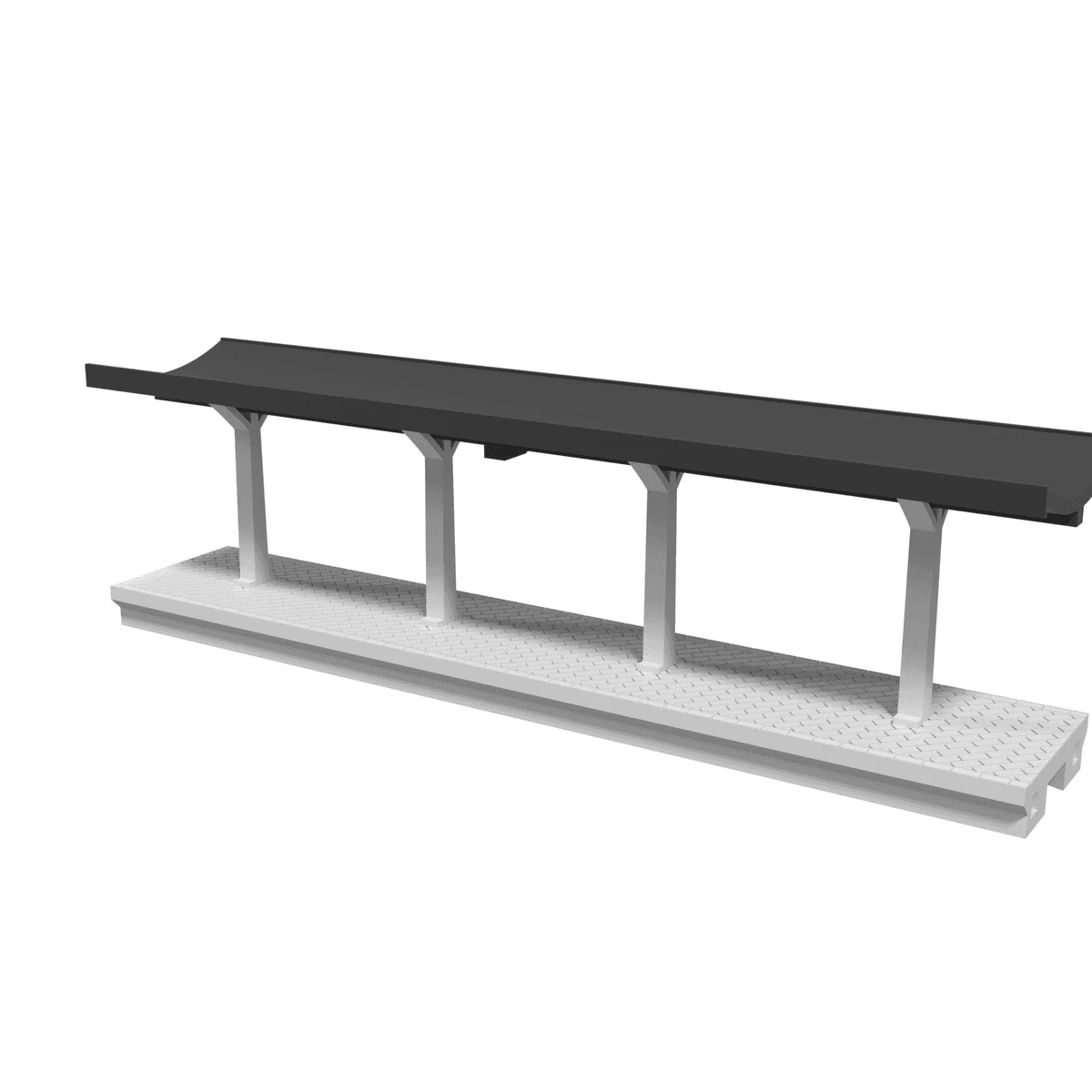 Modular Station, Straight 9 in, for Power-Loc Track