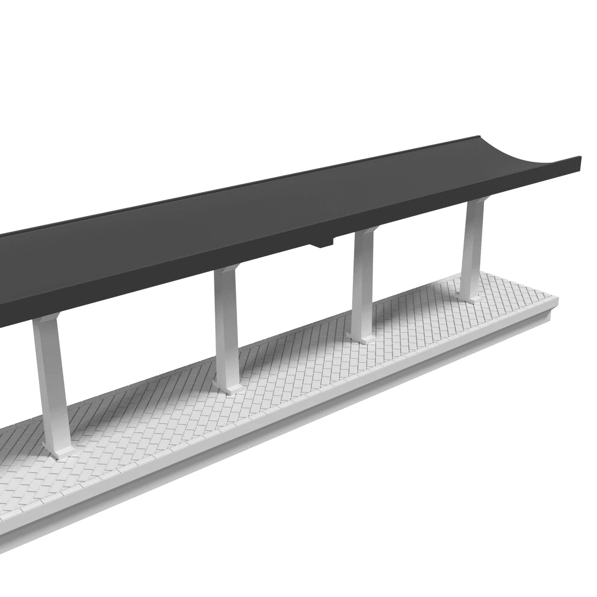 Modular Station, Straight 9 in, for Power-Loc Track detail view
